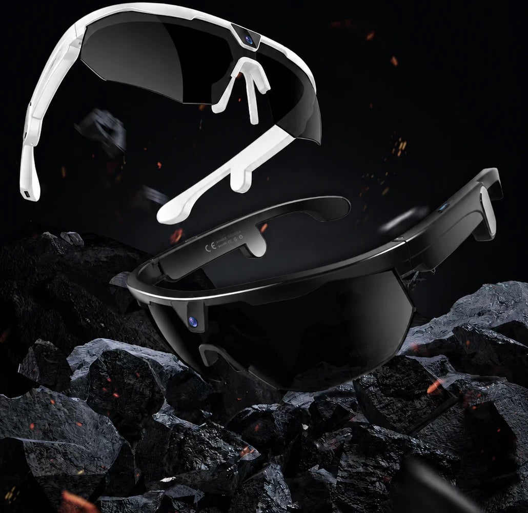 Gafas Inteligentes Deportivas IA en negro y blanco